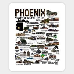 Phoenix Map Sticker